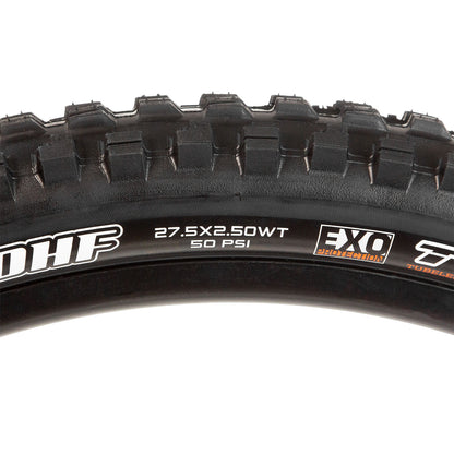 Llanta para bicicleta de montaña DH Maxxis Minion DHF R27.5x2.50" 60 tpi 50 psi TR Pleg