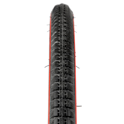 Llanta para bicicleta de turismo Vee Rubber Línea roja R28x1 1/2" 55 psi Negro línea roja