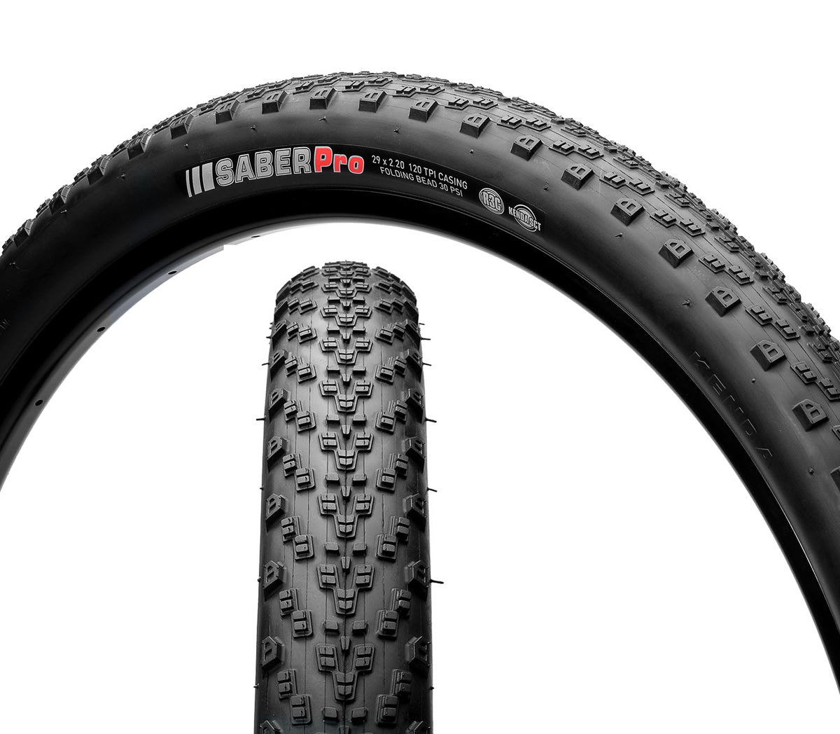 Llanta para bicicleta MTB Kenda Saber Pro R29x2.20" 120 tpi