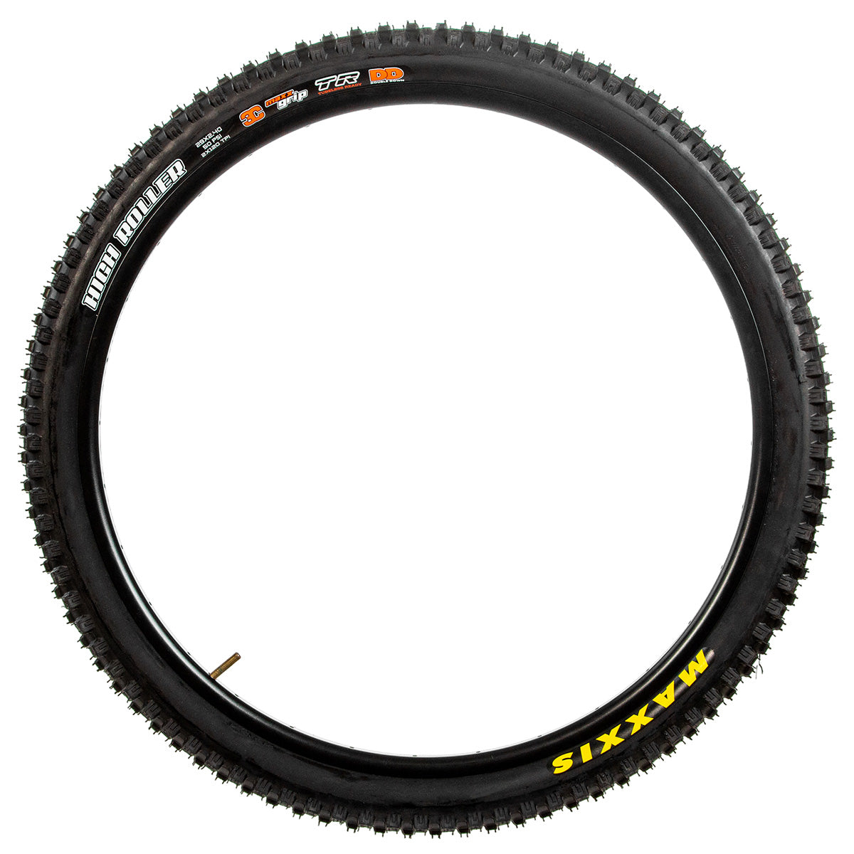 Llanta para bicicleta de montaña Maxxis High Roller R29x2.40" DD Casing 2x120 tpi 60 psi TR Pleg