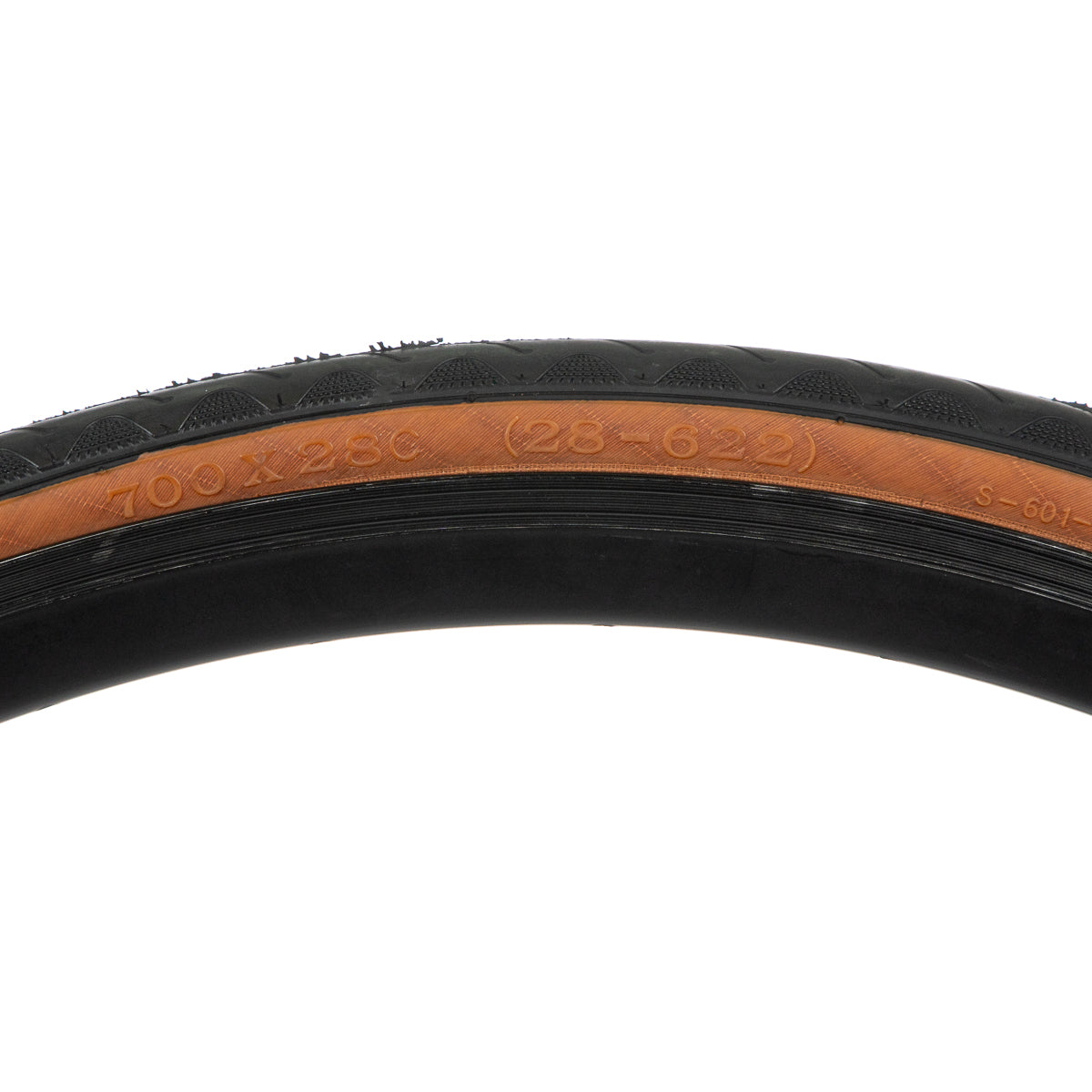 Llanta para bicicleta de ruta Deli Road Symbiosis Plegable R700x28c 100 psi 62tpi Negro-café