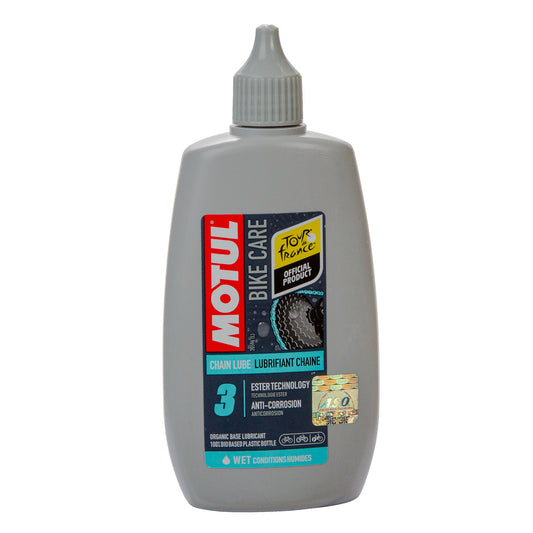 Lubricante húmedo para cadena de bicicleta Motul 3 TF 100 ml Gris