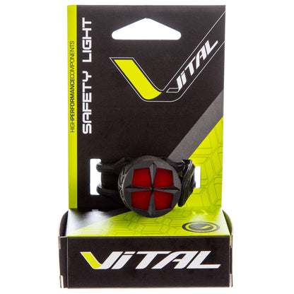 Luz trasera para bicicleta Vital Pro 2 modos Luz roja Negro-rojo