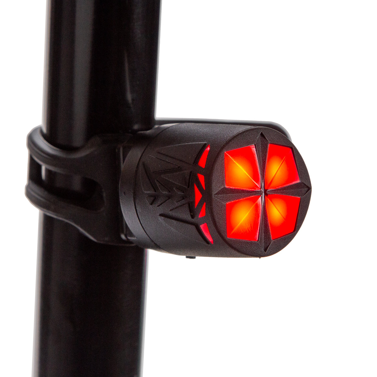 Luz trasera para bicicleta Vital Pro 2 modos Luz roja Negro-rojo