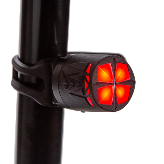 Luz trasera para bicicleta Vital Pro 2 modos Luz roja Negro-rojo