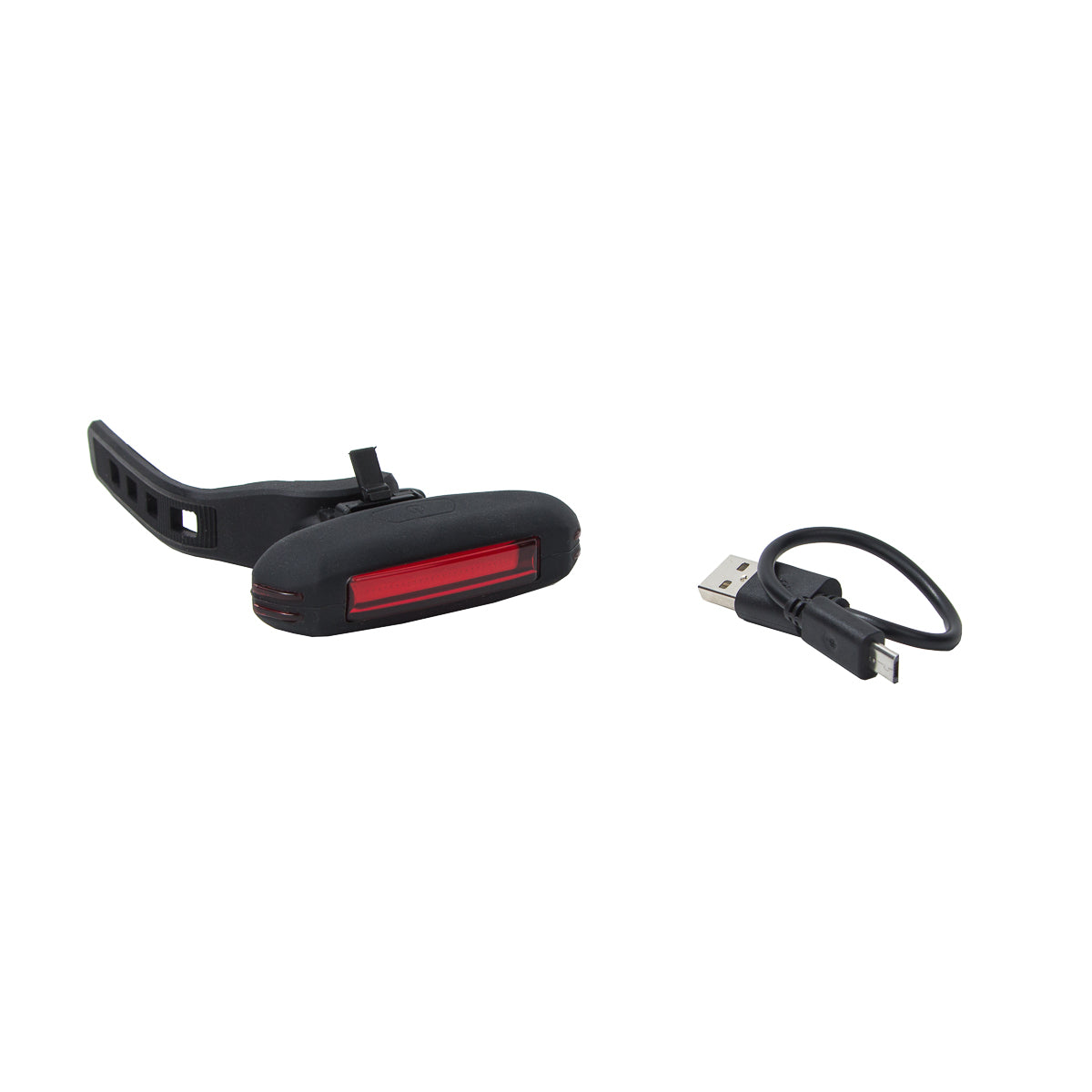 Luz trasera para bicicleta Windsor 36 lúmenes luz roja 4 modos Carga usb Negro