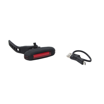 Luz trasera para bicicleta Windsor 36 lúmenes luz roja 4 modos Carga usb Negro