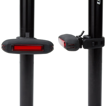 Luz trasera para bicicleta Windsor 36 lúmenes luz roja 4 modos Carga usb Negro