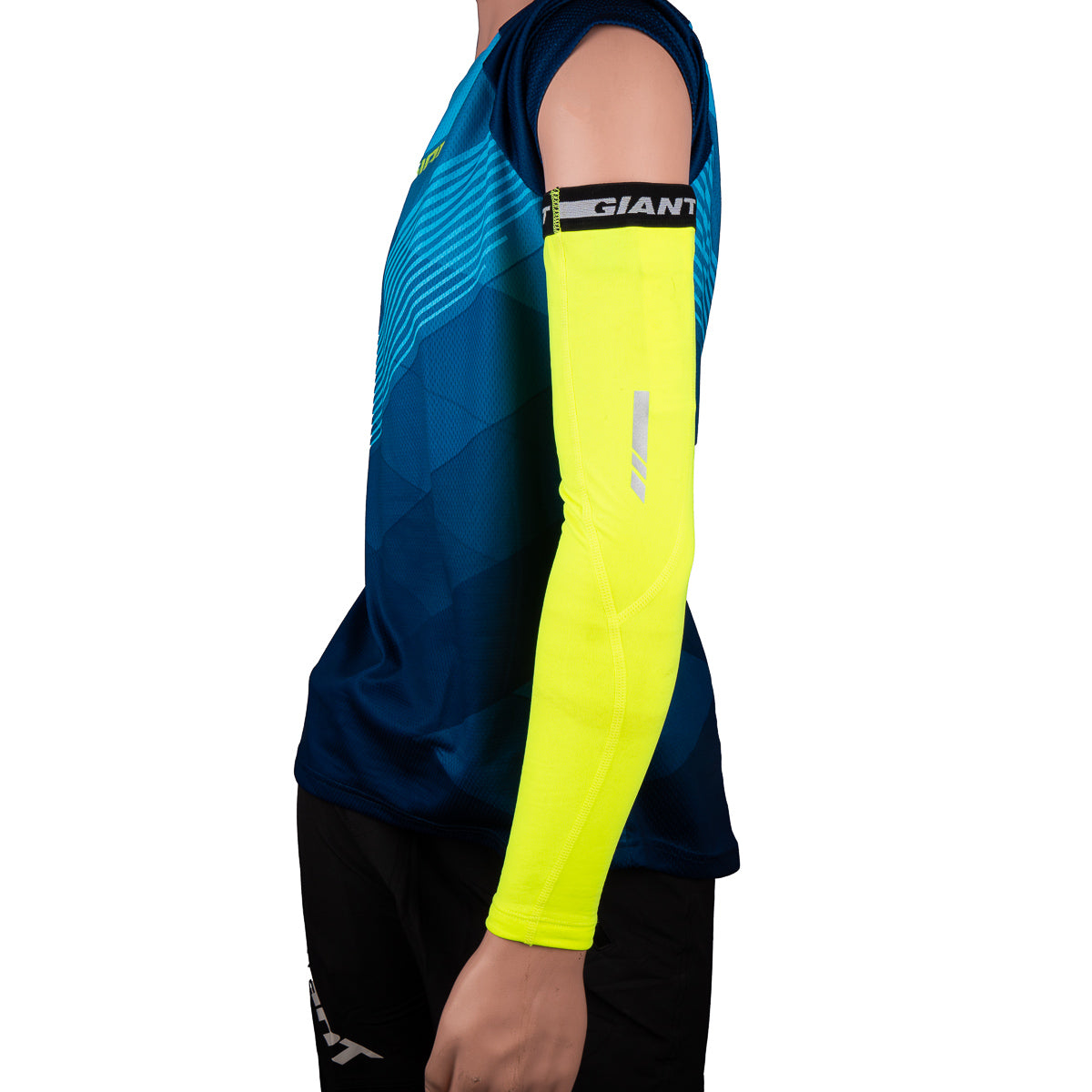 Mangas Elásticas para brazos ciclismo Giant Illume Warm  Amarillo