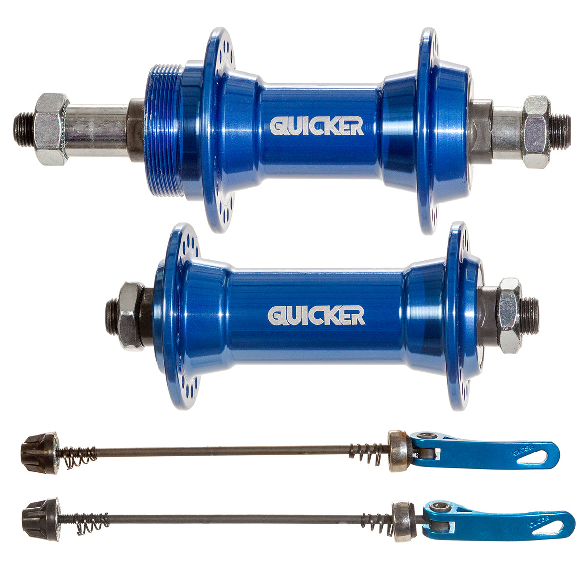 Juego de mazas para bicicleta de montaña con bloqueo 36h Quicker