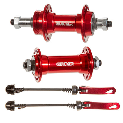 Juego de mazas para bicicleta de montaña con bloqueo 36h Quicker