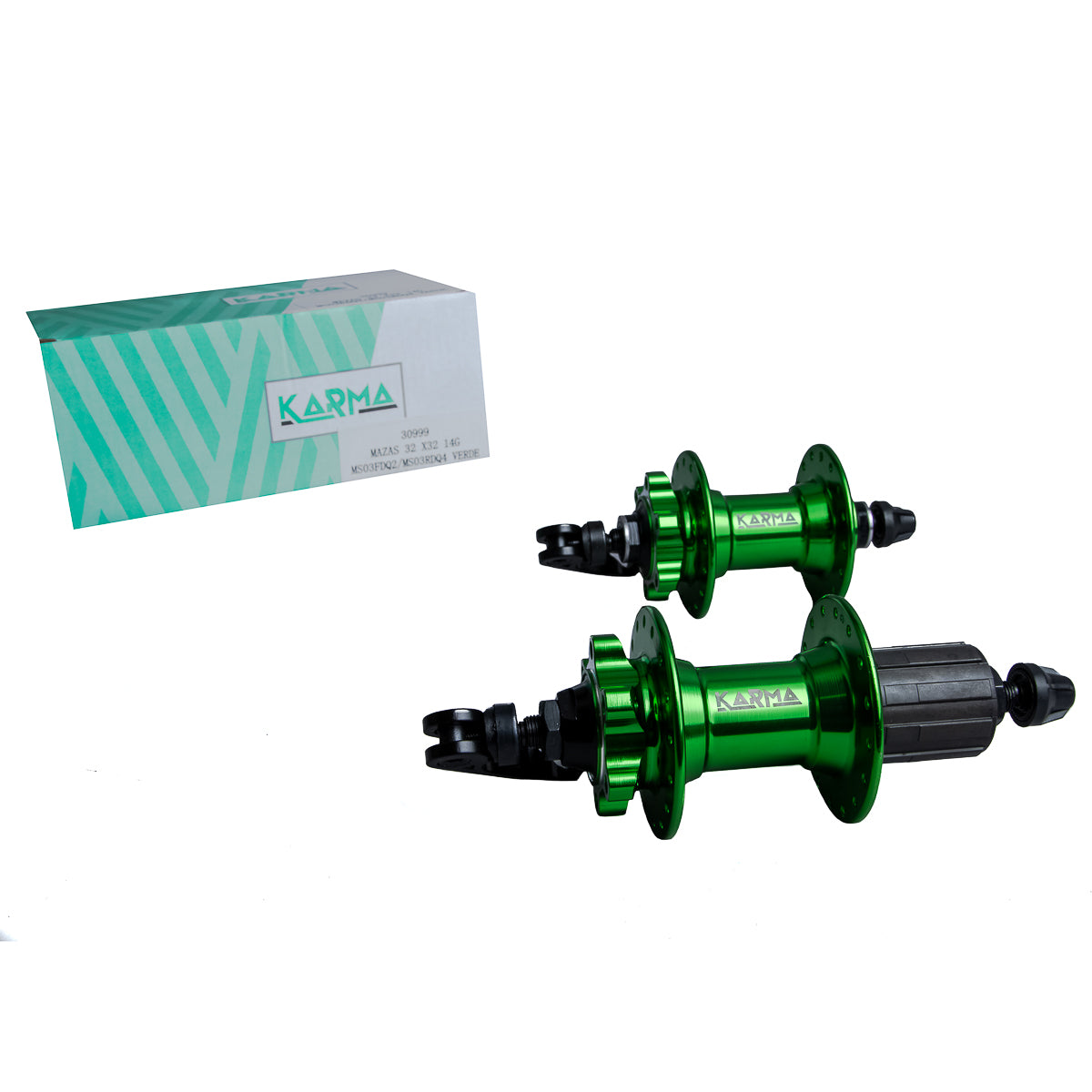 Juegos de mazas para bicicleta de montaña 32h balero sellado para cassette 10v Karma