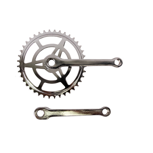 Multiplicación monoplato para bicicleta urbana Fierro Acura 6v 40d 152 mm Eje Redondo 9/16" Cromado