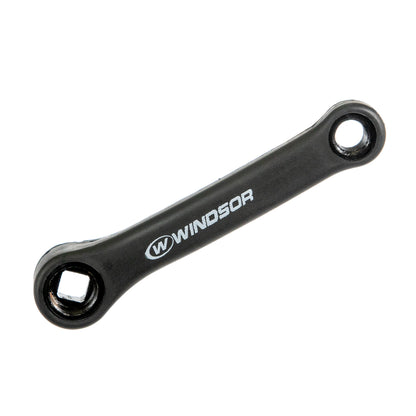 Multiplicación triple para bicicleta infantill Windsor 3x6/8v 24/34/42d 140 mm Eje cuadrado 9/16" Negro