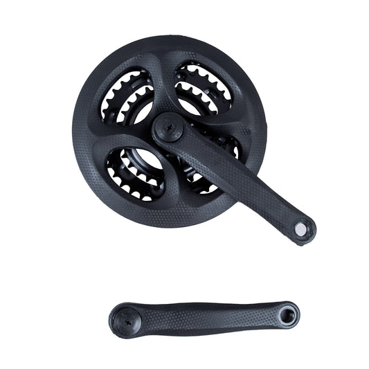 Multiplicación triple para bicicleta de montaña Windsor 6/8v 28/38/48d 170 mm Eje cuadrado 9/16" Negro