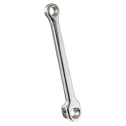 Biela izquierda para multiplicación de bicicleta 170mm Cuña 1/2" Cromado