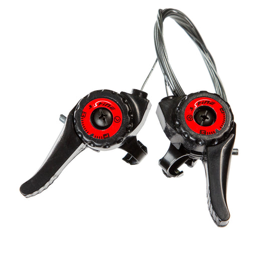 Palancas de cambio para bicicleta S.Shine Matraca 3x7v Negro