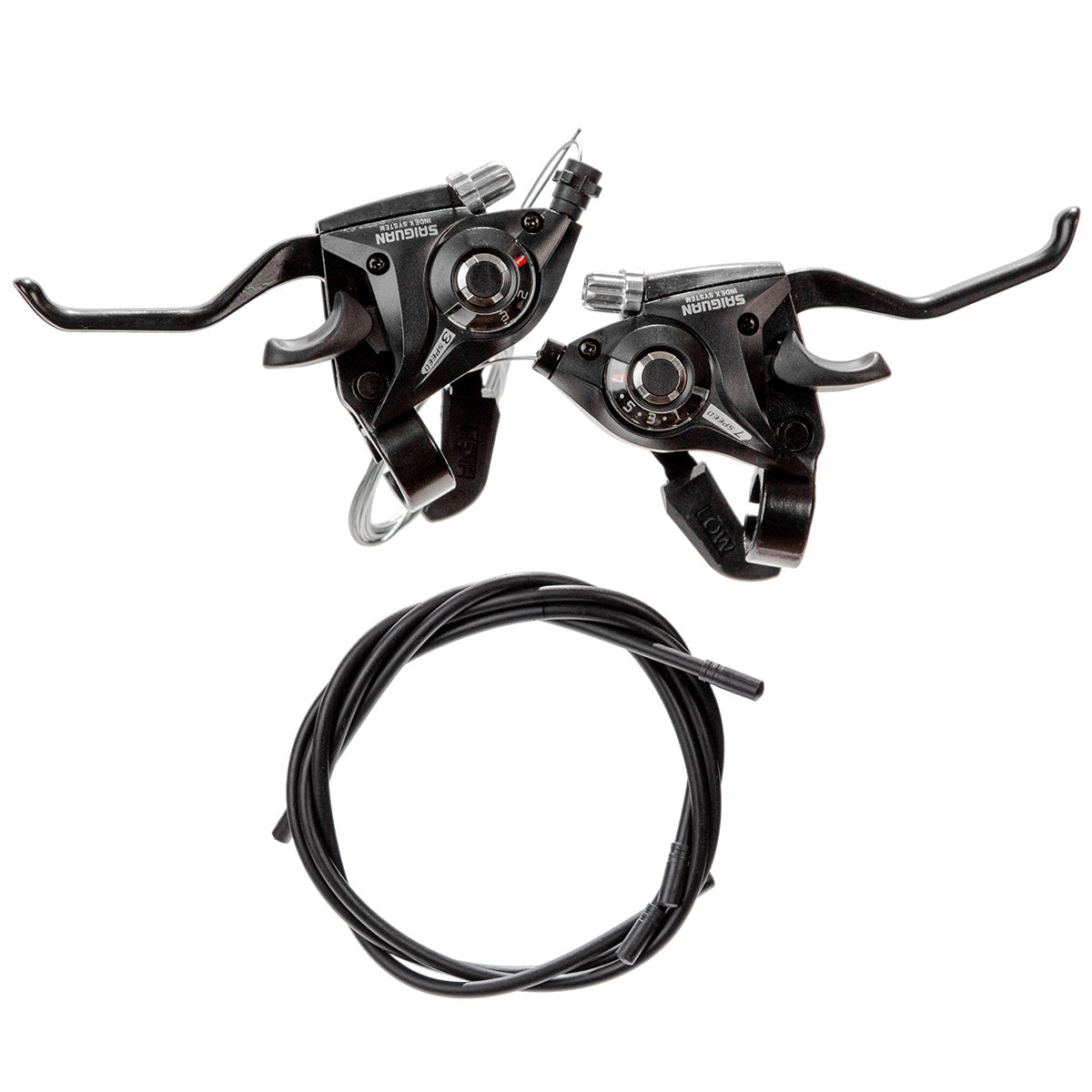 Palancas de freno y cambio para bicicleta de montaña Saiguan 3x7v