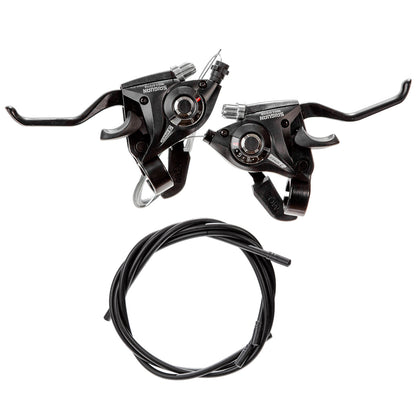 Palancas de freno y cambio para bicicleta de montaña Saiguan 3x7v