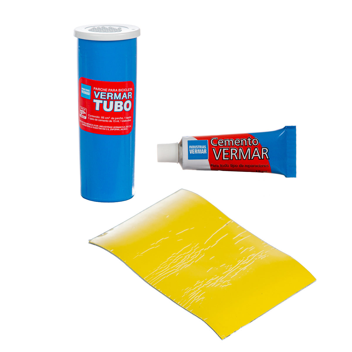 Parche para cámara de bicicleta Vermar Tira Tubo de cemento 15 ml