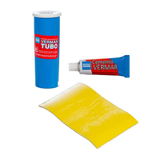 Parche para cámara de bicicleta Vermar Tira Tubo de cemento 15 ml