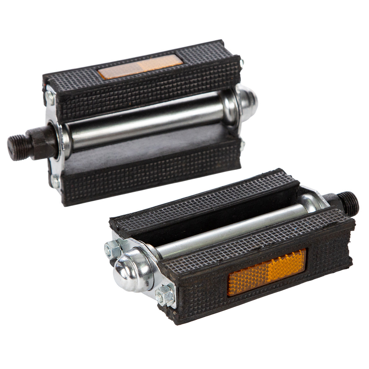 Pedales para bicicleta urabana Bronco 9/16" con reflejantes Negro