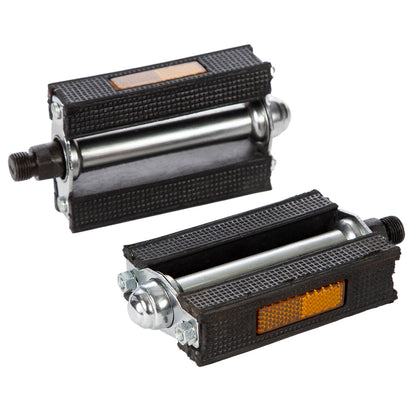 Pedales para bicicleta urabana Bronco 9/16" con reflejantes Negro