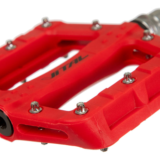 Pedales para bicicleta de montaña Vital Pin 9/16" Rojo