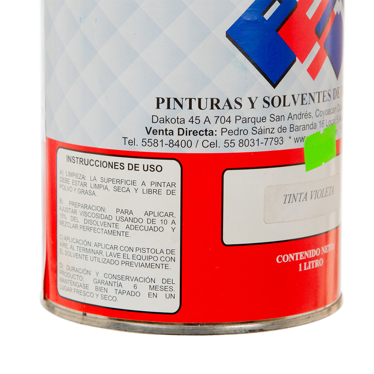 Pintura líquida para cuadros de bicicleta 1 litro Tinta Violeta