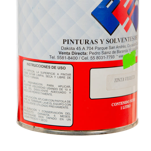 Pintura líquida para cuadros de bicicleta 1 litro Tinta Violeta