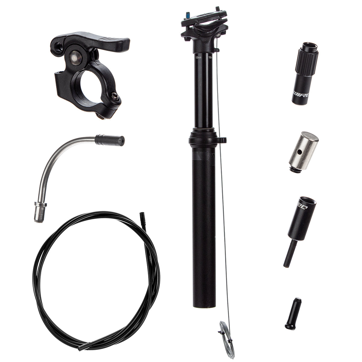 Poste de asiento retractil para bicicleta Vital Bloqueo remoto 31.6mm 100mm Negro