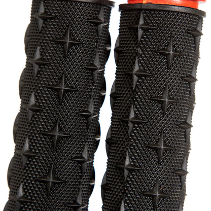 Puños para bicicleta de montaña Rubber Stars 28x120 mm Negro Rosa