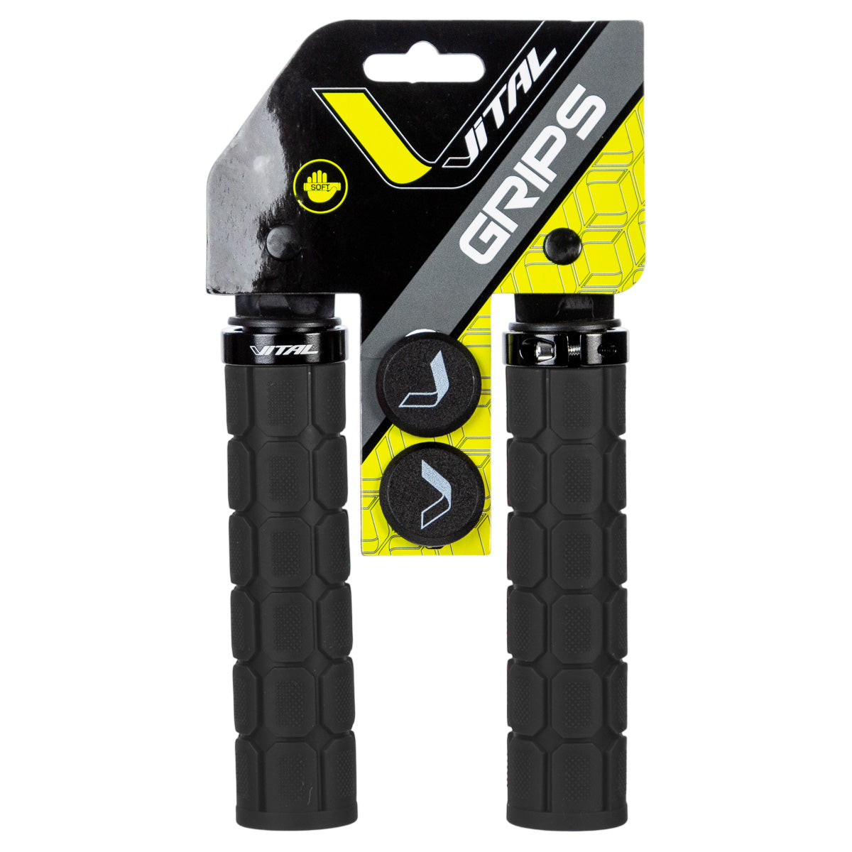 Puños para bicicleta de montaña Vital 29x130 mm Negro
