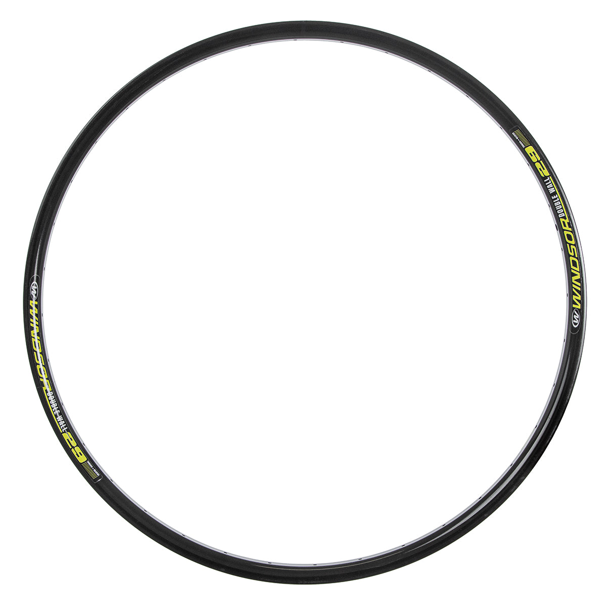 Rin para bicicleta de montaña Windsor Double Wall R29 36 hoyos Perfil bajo Negro
