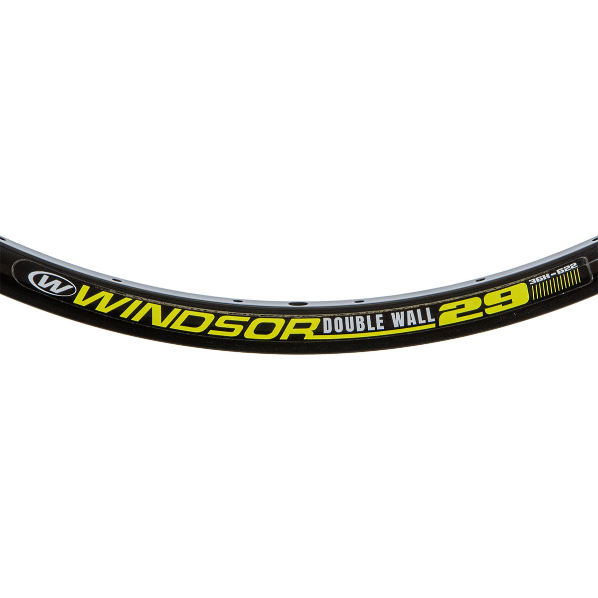 Rin para bicicleta de montaña Windsor Double Wall R29 36 hoyos Perfil bajo Negro