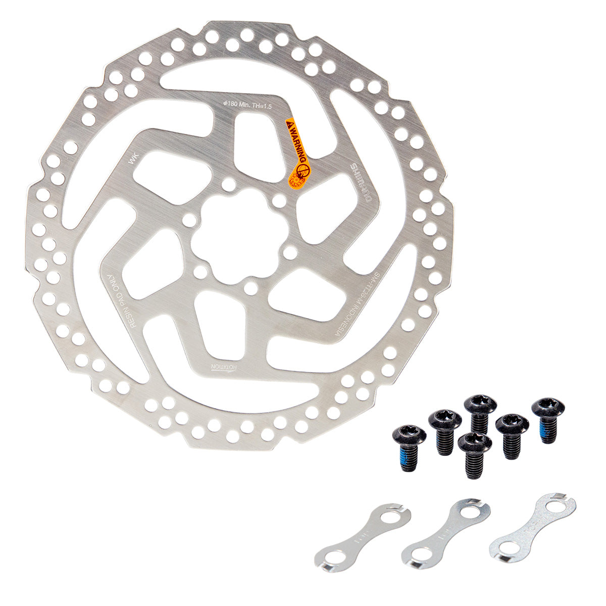 Disco de freno para bicicleta de montaña Shimano SM-RT26 M 180mm 6T Cromado