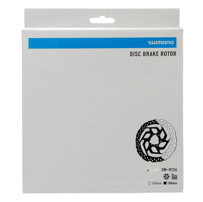 Disco de freno para bicicleta de montaña Shimano SM-RT26 M 180mm 6T Cromado