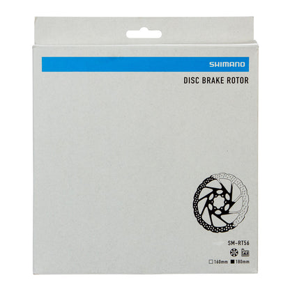 Disco de freno para bicicleta de montaña Shimano Deore SM-RT56m 180mm 6T Cromado