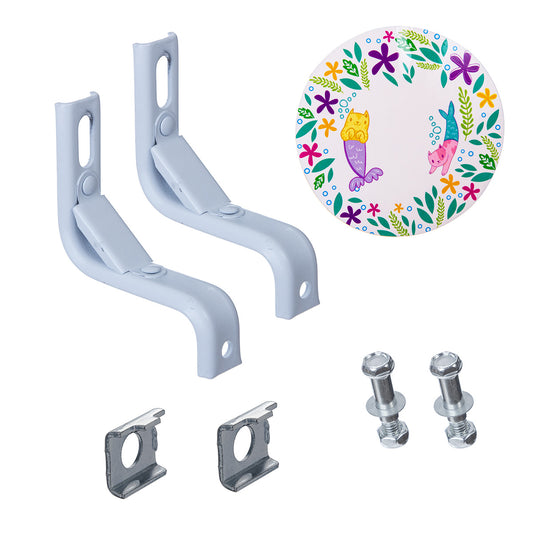 Rueditas laterales auxiliares para bicicleta infantil R12 Blanco