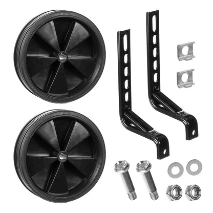 Ruedas laterales auxiliares para bicicleta infantil R12/20 Kronos 4.4" Negro