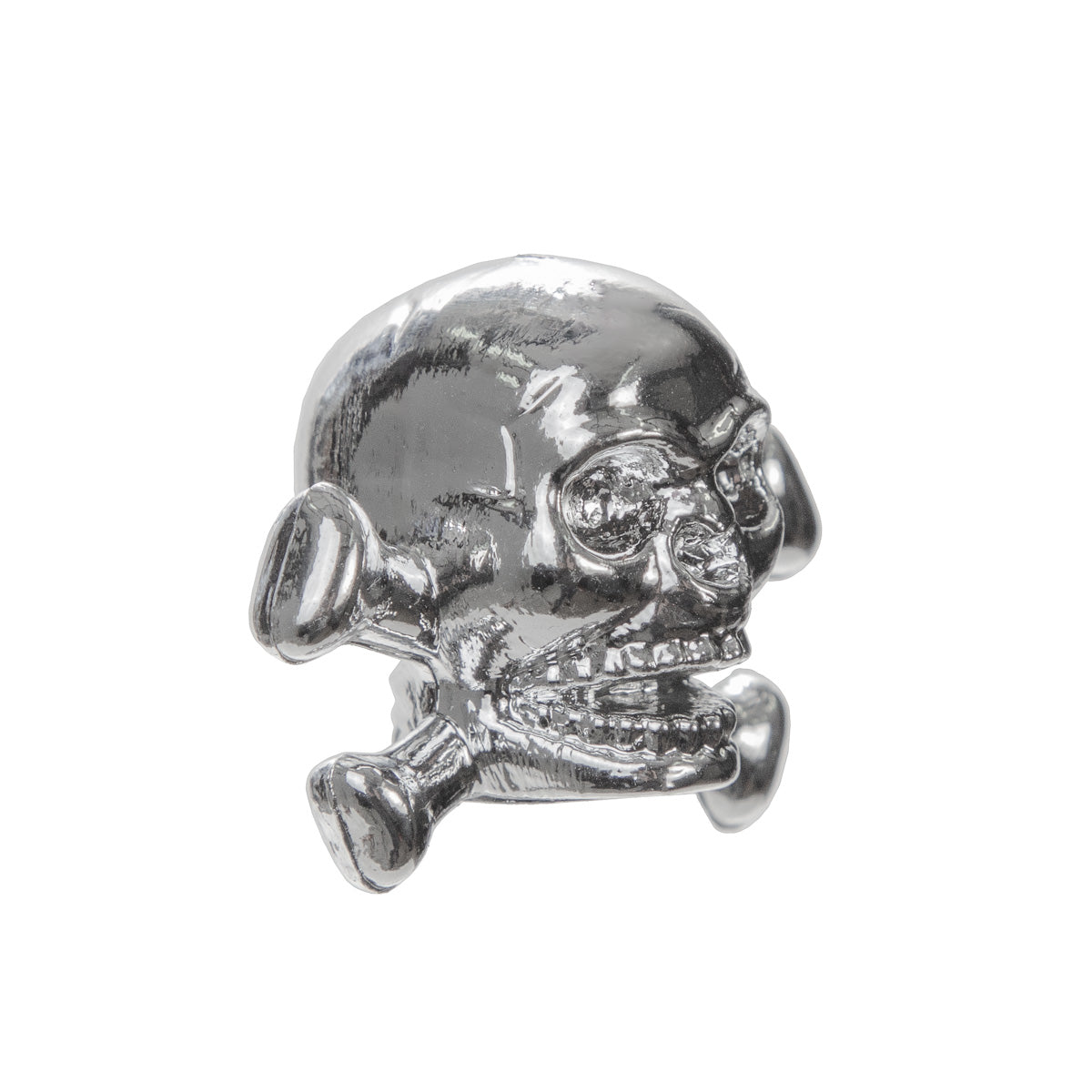 Tapón para cámara de bicicleta válvula americana Calavera plateado