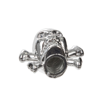 Tapón para cámara de bicicleta válvula americana Calavera plateado