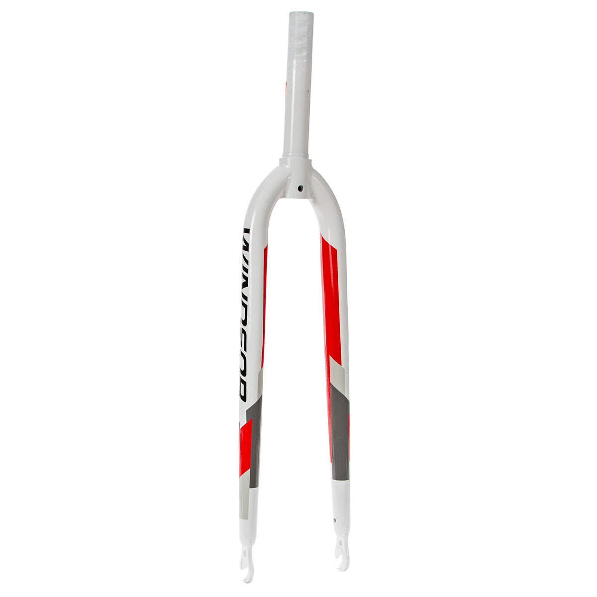 Tijera rígida para bicicleta de turismo R28xx x/2" Windsor 1" Blanco-gris-rojo