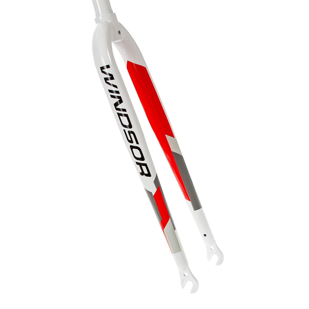 Tijera rígida para bicicleta de turismo R28xx x/2" Windsor 1" Blanco-gris-rojo