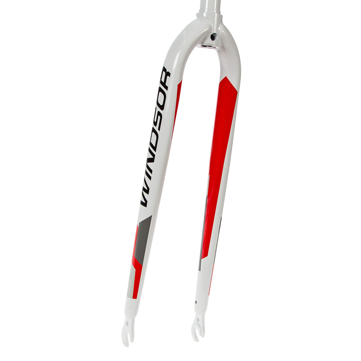 Tijera rígida para bicicleta de turismo R28xx x/2" Windsor 1" Blanco-gris-rojo