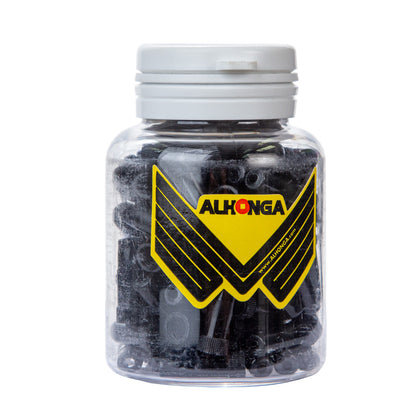 Terminal de cable para freno Alhonga 100pzs Negro