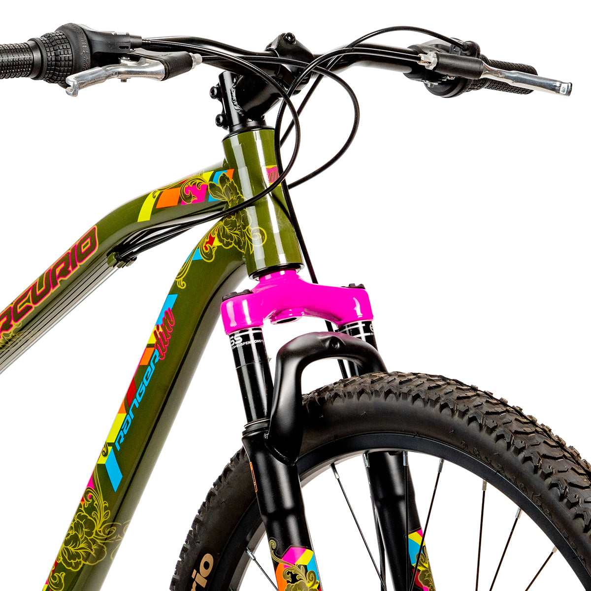 Bicicleta de montaña Mercurio Ranger Dim R26 3x7v M-17" Verde-rosa