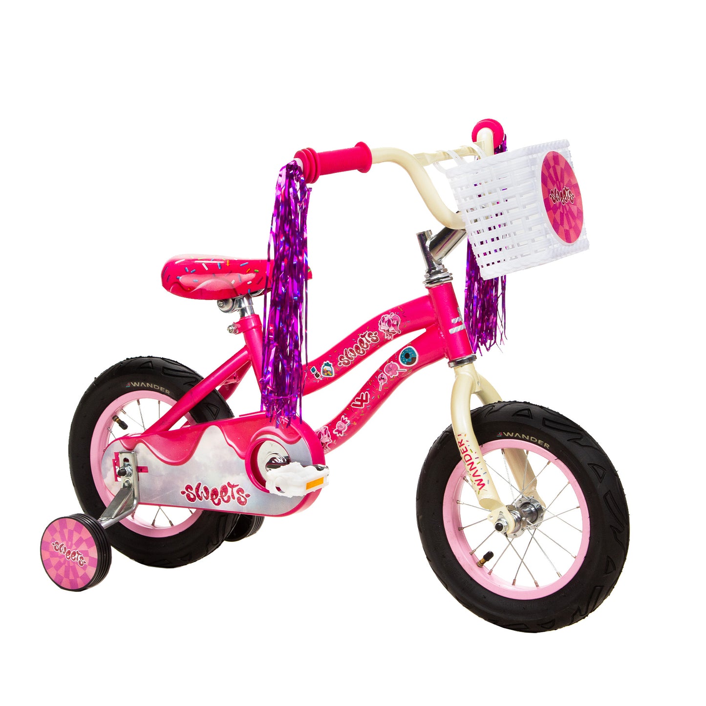Bicicleta infantil Wander Sweets R12 1v Rosa