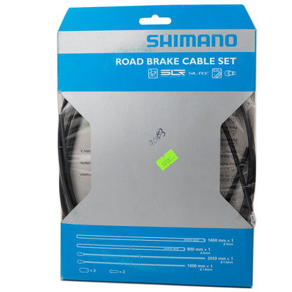 Juego de cable y forros para freno de bicicleta de ruta con teflón Shimano SLR
