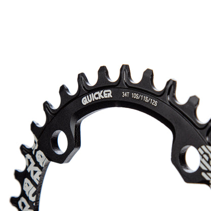 Plato para multiplicación MTB Quicker 34d 10 11 12v BCD 104mm